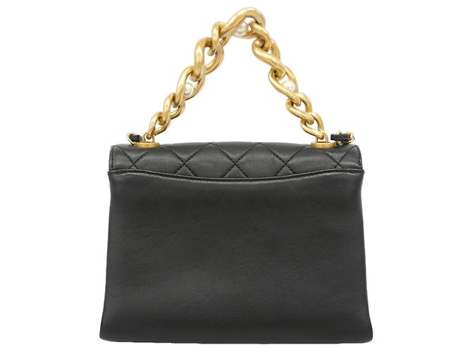 Bolsa de Ombro Chanel Matelassé com Corrente Preto - vista 10