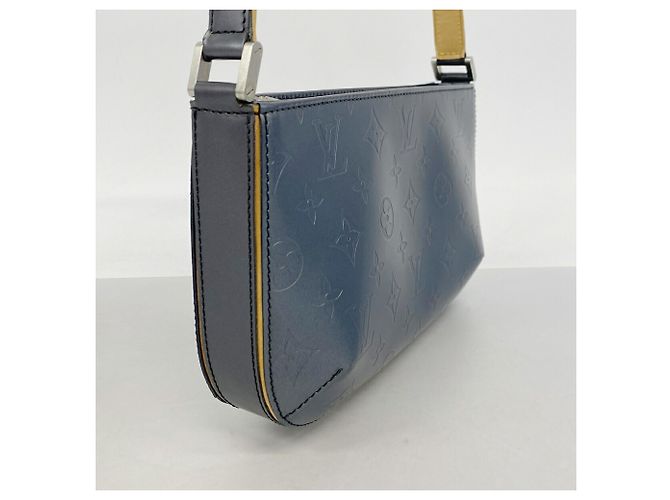 Bolso de hombro Louis Vuitton Monogram Mat Fowler Azul - vista 2