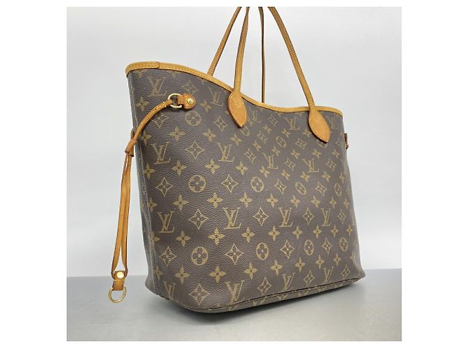 Saco Tote Louis Vuitton Monogram Neverfull MM Marrom - vista 2