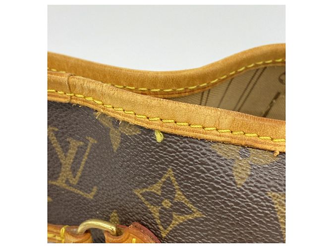 Saco Tote Louis Vuitton Monogram Neverfull MM Marrom - vista 8