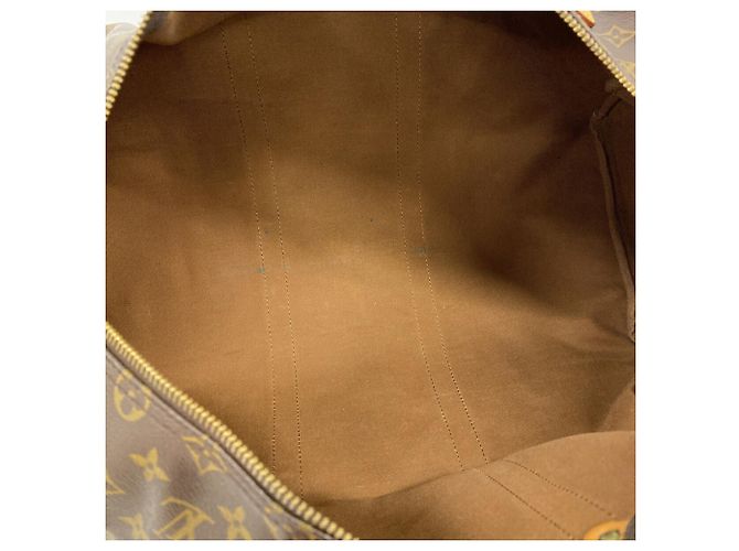 Borsa Louis Vuitton Brown Boston Monogram Keepall 50 Marrone - vista 4