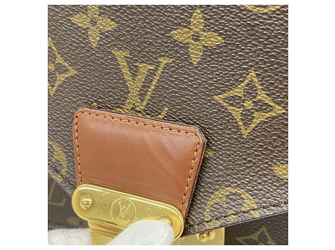 Borsa Louis Vuitton Monogram Monceau 26 M51187 Marrone - vista 13