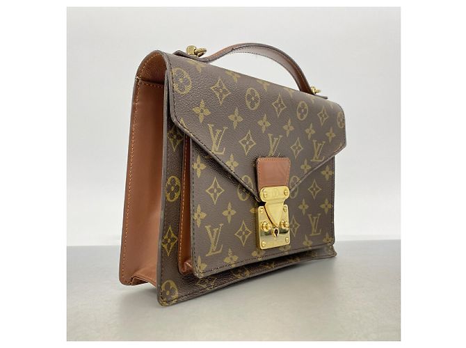 Borsa Louis Vuitton Monogram Monceau 26 M51187 Marrone - vista 2