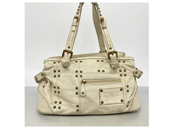 Louis Vuitton Cruise Line Rivet Handbag Cream - view 15