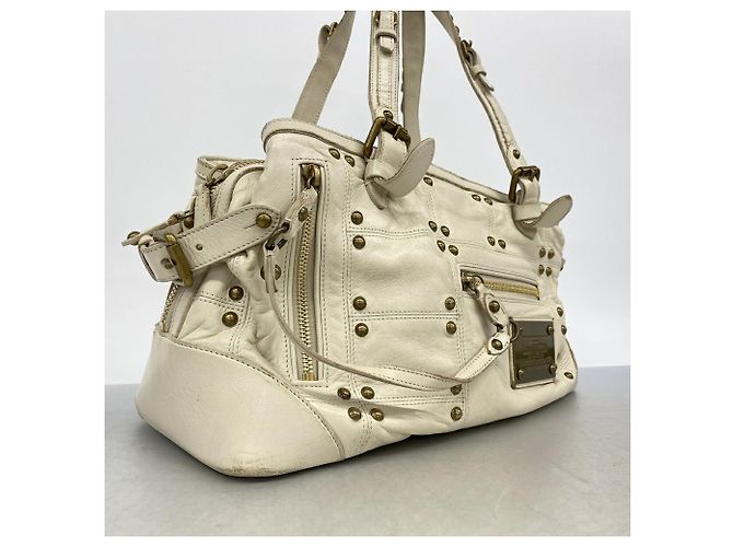 Louis Vuitton Cruise Line Rivet Handbag Cream - view 2