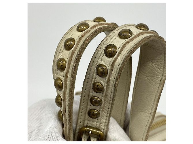 Louis Vuitton Cruise Line Rivet Handbag Cream - view 8