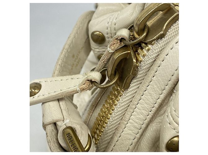 Louis Vuitton Cruise Line Rivet Handbag Cream - view 9