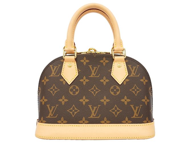 Bolsa de mão Louis Vuitton Alma BB Monogram Marrom - vista 10