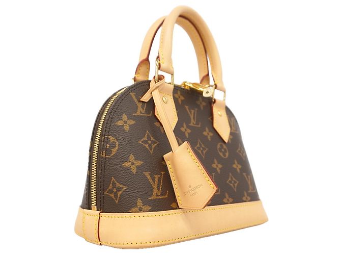 Bolsa de mão Louis Vuitton Alma BB Monogram Marrom - vista 2
