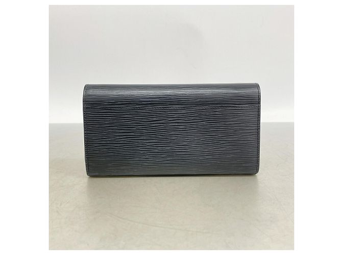 Louis Vuitton Portefeuille Sarah Long Wallet de cuero Epi Negro - vista 10