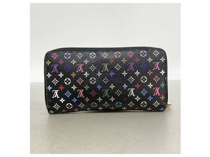 Portafoglio Zippy Louis Vuitton Monogram Multicolor Nero Rosso - vista 8