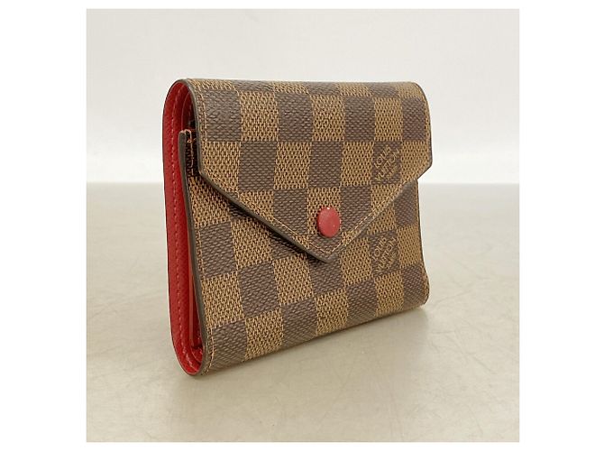 Cartera Tri-fold Louis Vuitton Damier Portefeuille Victorine Damier ebene - vista 2