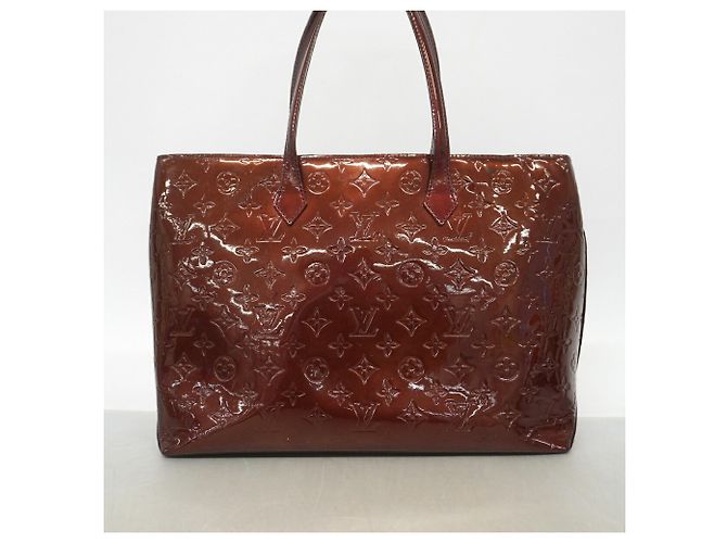Bolso Tote Louis Vuitton Vernis Wilshire MM Roja - vista 14