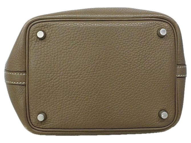 Hermès Bolsa Hermes Picotin Lock PM Taupe - vista 3