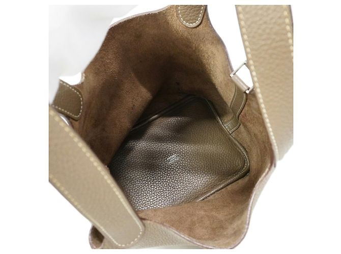 Hermès Bolsa Hermes Picotin Lock PM Taupe - vista 4