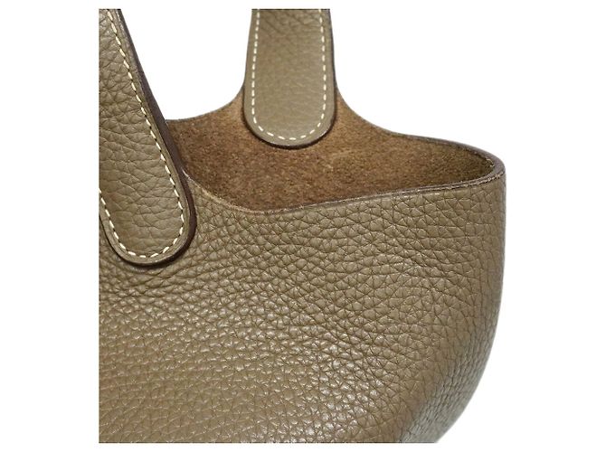 Hermès Bolsa Hermes Picotin Lock PM Taupe - vista 7