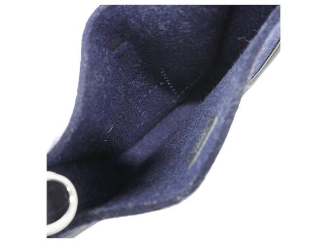Hermès Borsa a tracolla Hermes Evelyne TPM in feltro Blu - vista 4