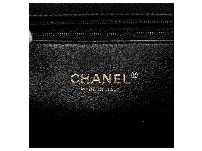Timeless Bolsa de ombro Chanel em tweed preto - vista 5