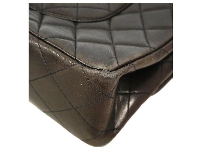 Sac à main Chanel Matelassé en agneau noir - vue 6