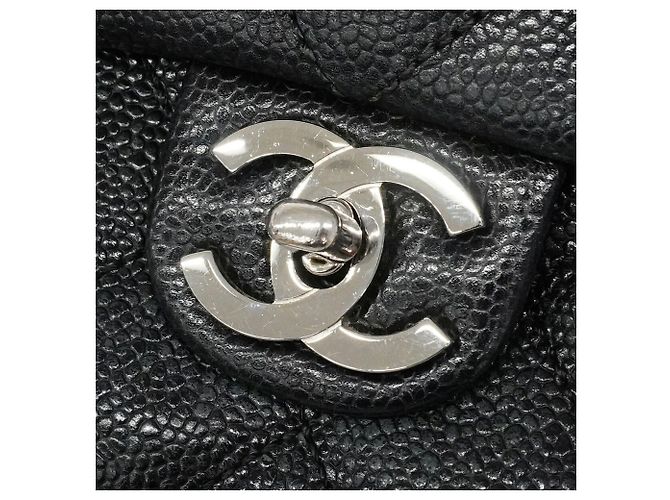 Bolsa Chanel Matelassé em couro de bezerro granulado preto - vista 10