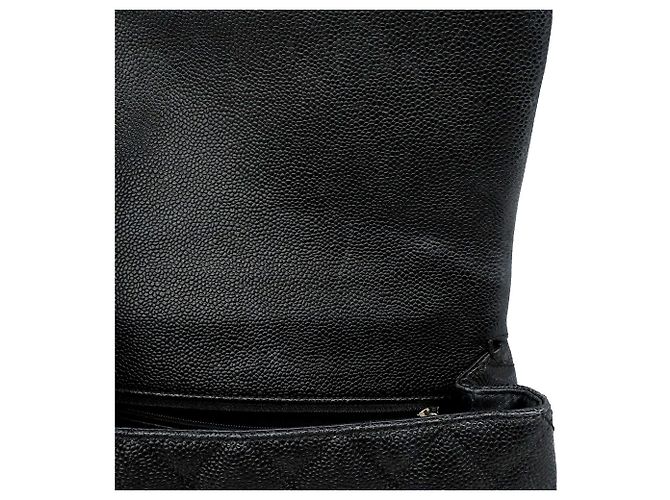 Bolsa Chanel Matelassé em couro de bezerro granulado preto - vista 14