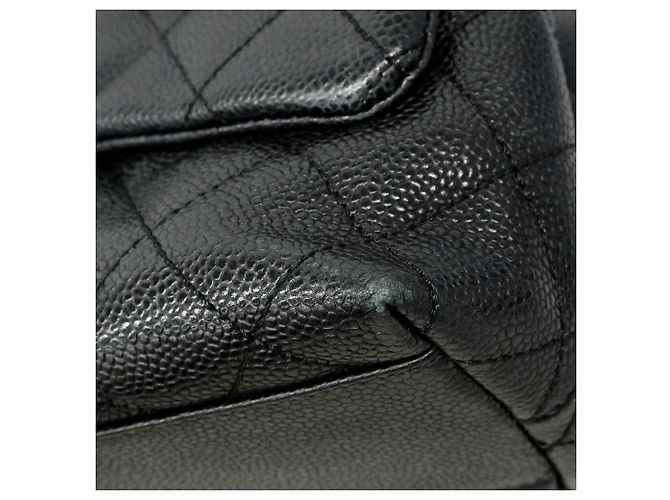 Bolsa Chanel Matelassé em couro de bezerro granulado preto - vista 8