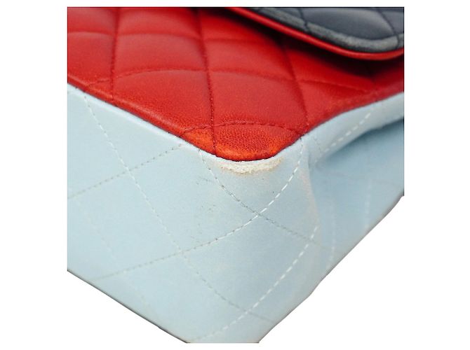 Bolso de hombro Chanel Matelassé Roja Azul Azul marino - vista 6