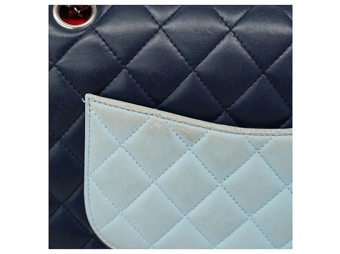 Bolso de hombro Chanel Matelassé Roja Azul Azul marino - vista 9