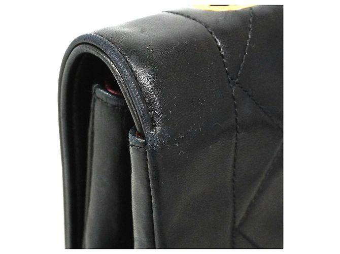 Bolsa de Ombro Chanel Diana Chain Preto - vista 7