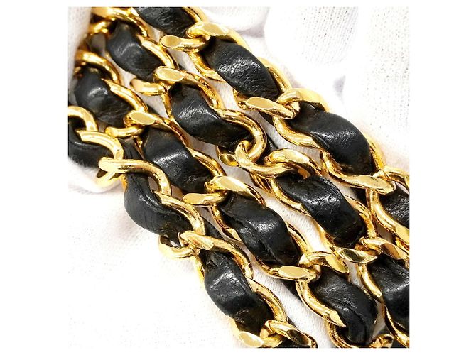 Bolsa de Ombro Chanel Diana Chain Preto - vista 9