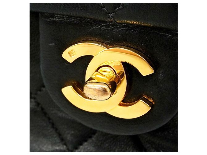 Bolso de hombro Chanel Mini Matelassé con cadena Negro - vista 10