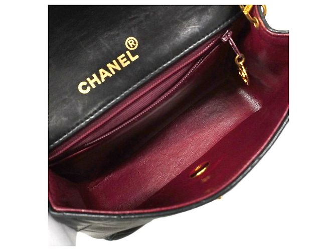 Bolso de hombro Chanel Mini Matelassé con cadena Negro - vista 4