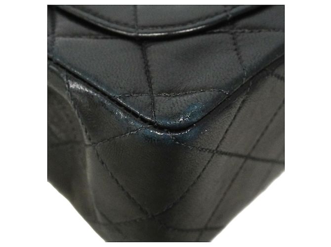Bolso de hombro Chanel Mini Matelassé con cadena Negro - vista 8