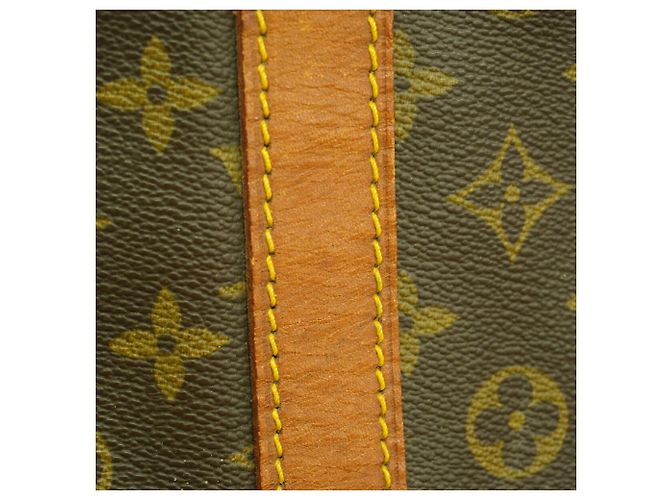 Sac Louis Vuitton Boston Monogram Keepall 60 Marron - vue 12