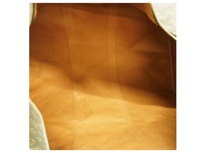Sac Louis Vuitton Boston Monogram Keepall 60 Marron - vue 4