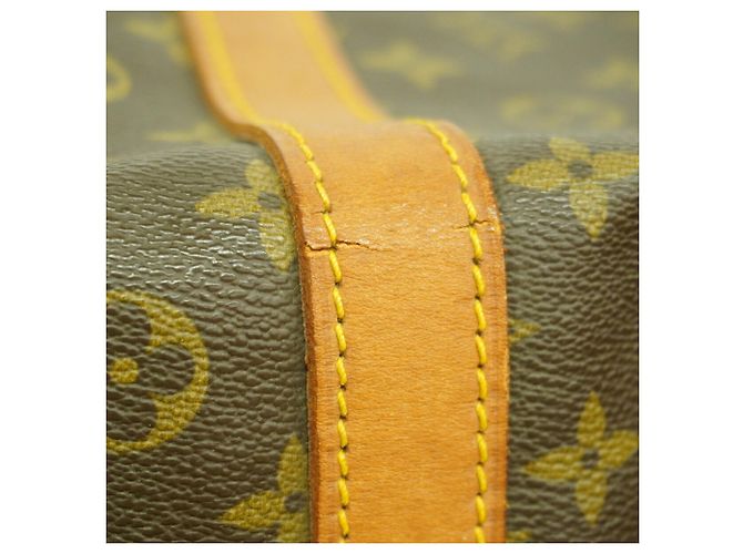Sac Louis Vuitton Boston Monogram Keepall 60 Marron - vue 6