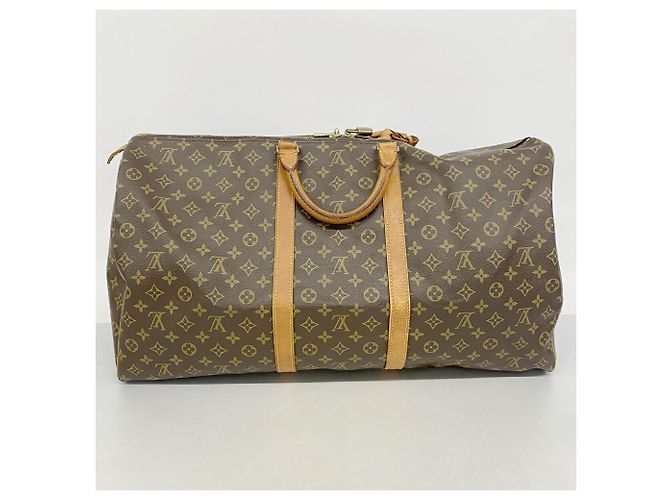 Louis Vuitton Brown Boston Monogram Keepall 60 Braun - Ansicht 11