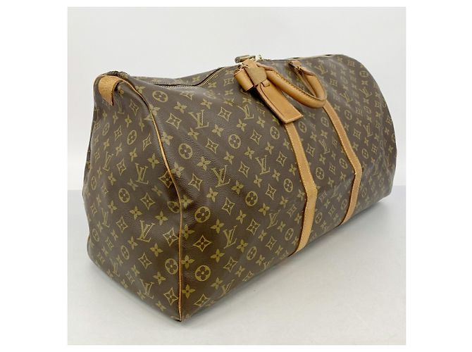 Louis Vuitton Brown Boston Monogram Keepall 60 Braun - Ansicht 2