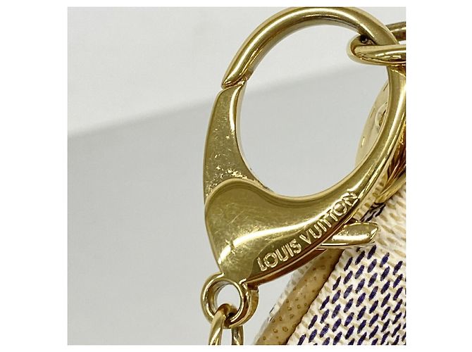 Louis Vuitton Damier Azur Label Collection Pochette Mira MM Bianco - vista 10
