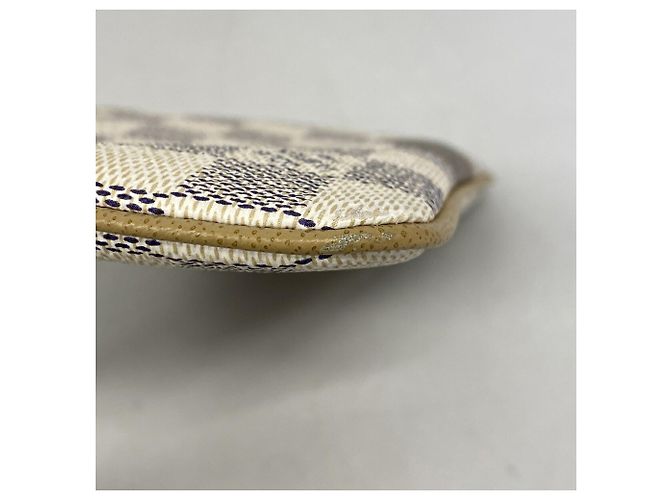 Louis Vuitton Damier Azur Label Collection Pochette Mira MM Bianco - vista 6