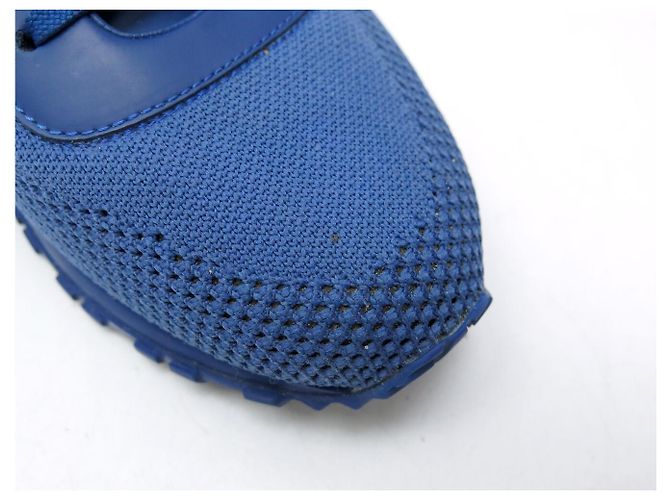 SCARPE LOUIS VUITTON SNEAKERS RUN AWAY 6 41 FR IN CANVAS DAMIER MESH BLU - vista 15