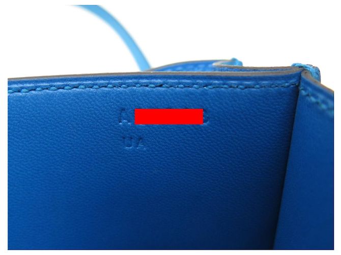 Hermès BORSA A MANO HERMES CONSTANCE 18 MINI IN PELLE BLU ZANZIBAR H DORATA BORSA A TRACCOLLA - vista 10