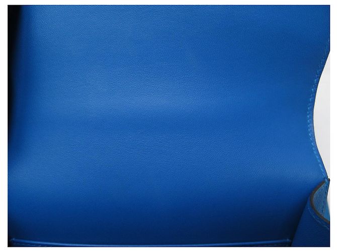 Hermès BORSA A MANO HERMES CONSTANCE 18 MINI IN PELLE BLU ZANZIBAR H DORATA BORSA A TRACCOLLA - vista 11