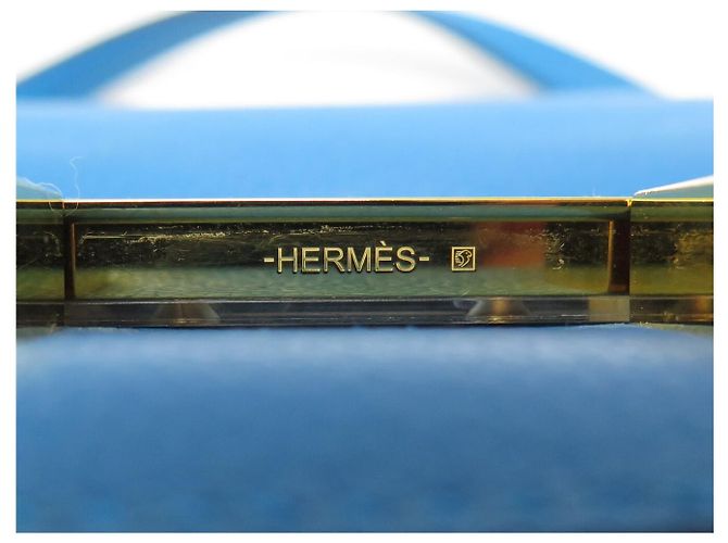 Hermès BORSA A MANO HERMES CONSTANCE 18 MINI IN PELLE BLU ZANZIBAR H DORATA BORSA A TRACCOLLA - vista 15