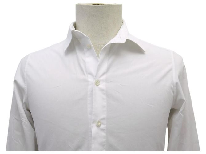 NUOVA CAMICIA DIOR ABEILLE LOGO CD 1U1B27A3581 36 XS CAMICIA IN COTONE BIANCA Bianco - vista 2