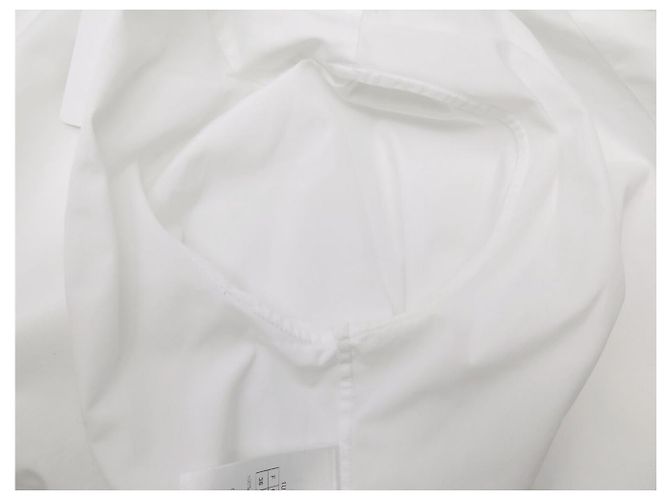 NUOVA CAMICIA DIOR ABEILLE LOGO CD 1U1B27A3581 36 XS CAMICIA IN COTONE BIANCA Bianco - vista 5