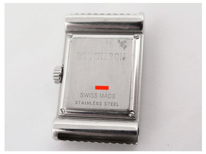 BOUCHERON REFLET SMALL 29 MM STAHLUHR + 5 ARMBÄNDER QUARTZ LADY WATCH Silber - Ansicht 11