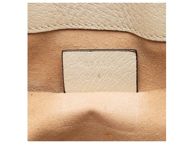 Bolso Tote Small Gucci GG Supreme Flora Padlock Castaño Beige - vista 6
