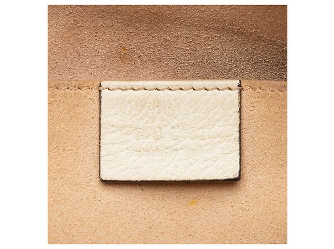 Bolso Tote Small Gucci GG Supreme Flora Padlock Castaño Beige - vista 8