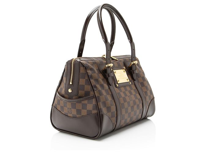 Borsa Satchel Louis Vuitton Damier Ebene Berkeley Marrone - vista 2